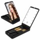 2021 Amazon Hot Selling Private Label Custom Set de brochas para maquillaje Profesional Makeup Brush Set with LED Mirror Case